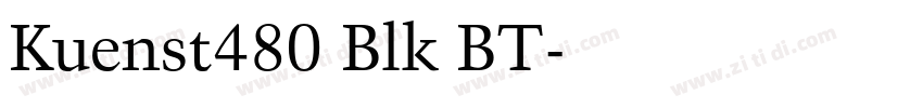 Kuenst480 Blk BT字体转换